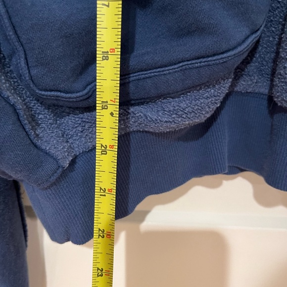 Free People Blue Half-Zip Sweatshirt - Picture 11 of 12